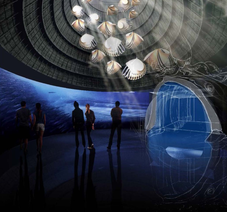 Temporary exhibition surrounded with magnificent displays